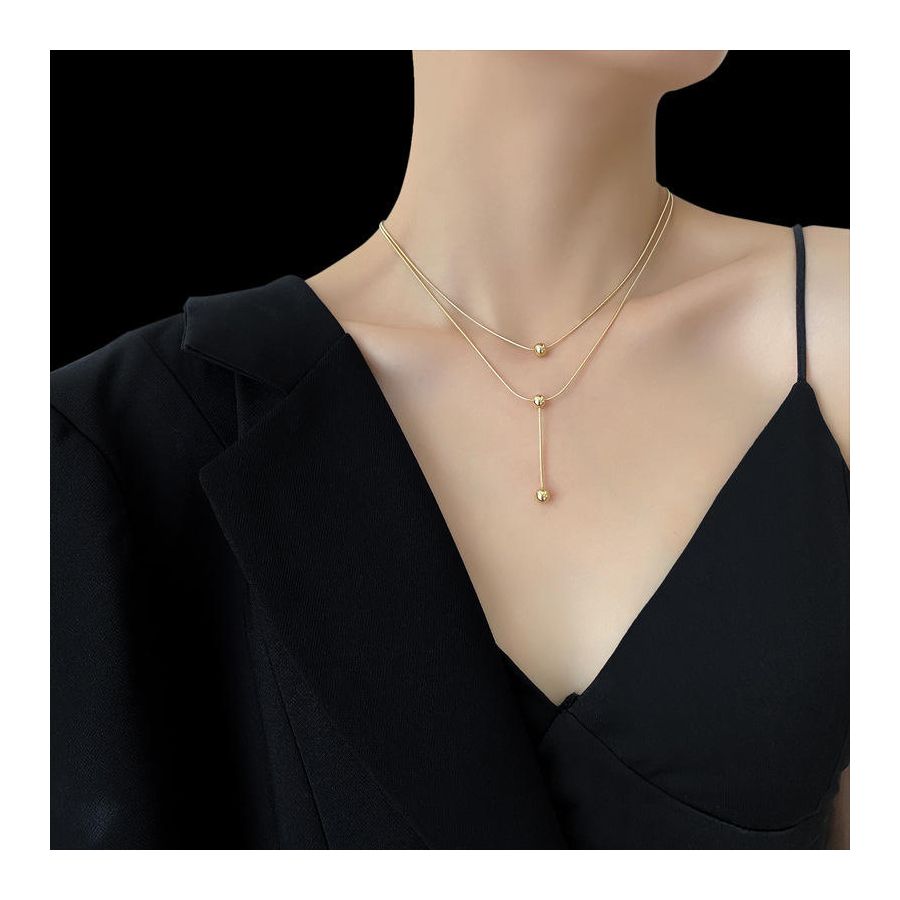 Dubbel geketende kwast ketting