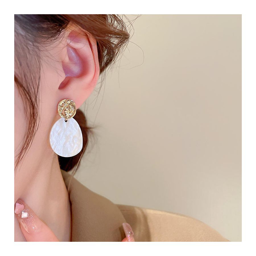 Light Drop Shaped Resin Earrings
