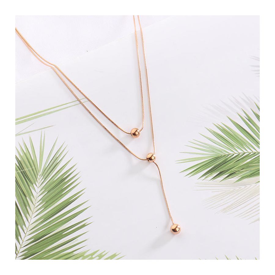 Dubbel geketende kwast ketting
