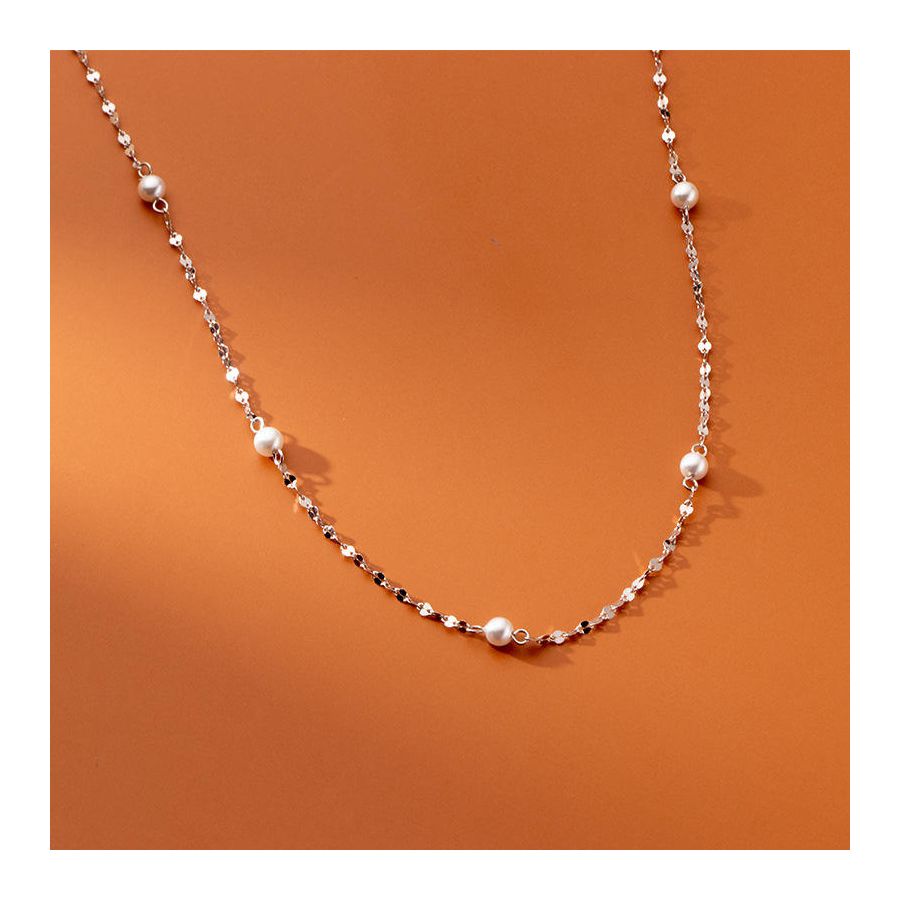 Halsketting in chokerstijl met glanzende kralen