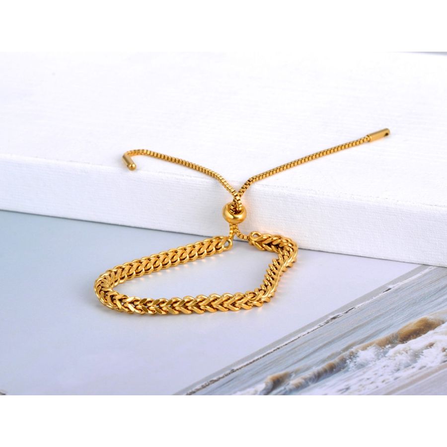 Klassieke gouden geketende armband