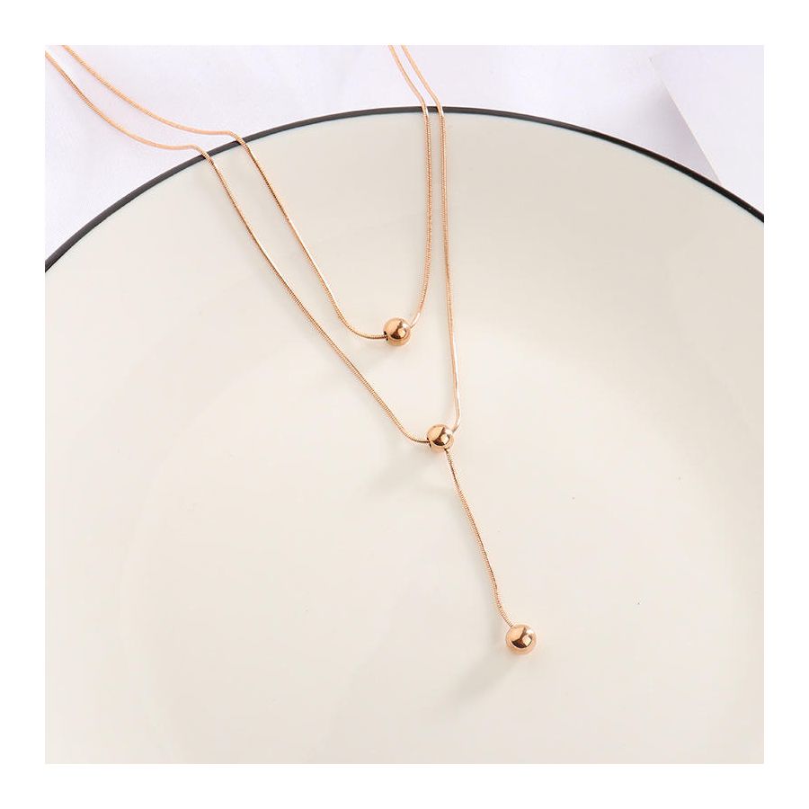 Dubbel geketende kwast ketting