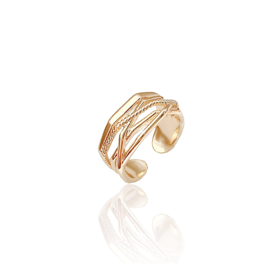 Creatieve patroon verstelbare ring