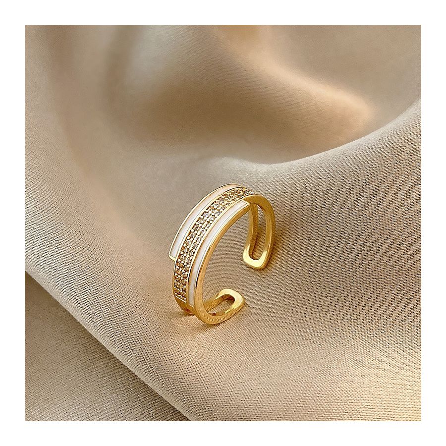 Elegante gouden verstelbare ring