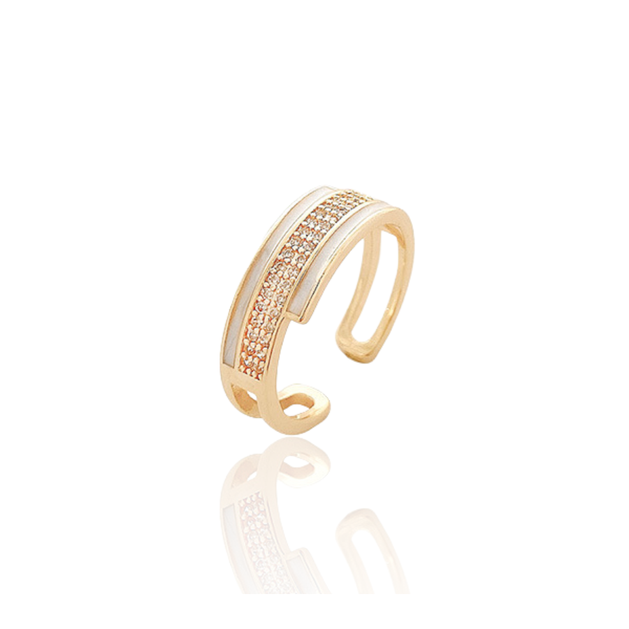 Elegante gouden verstelbare ring