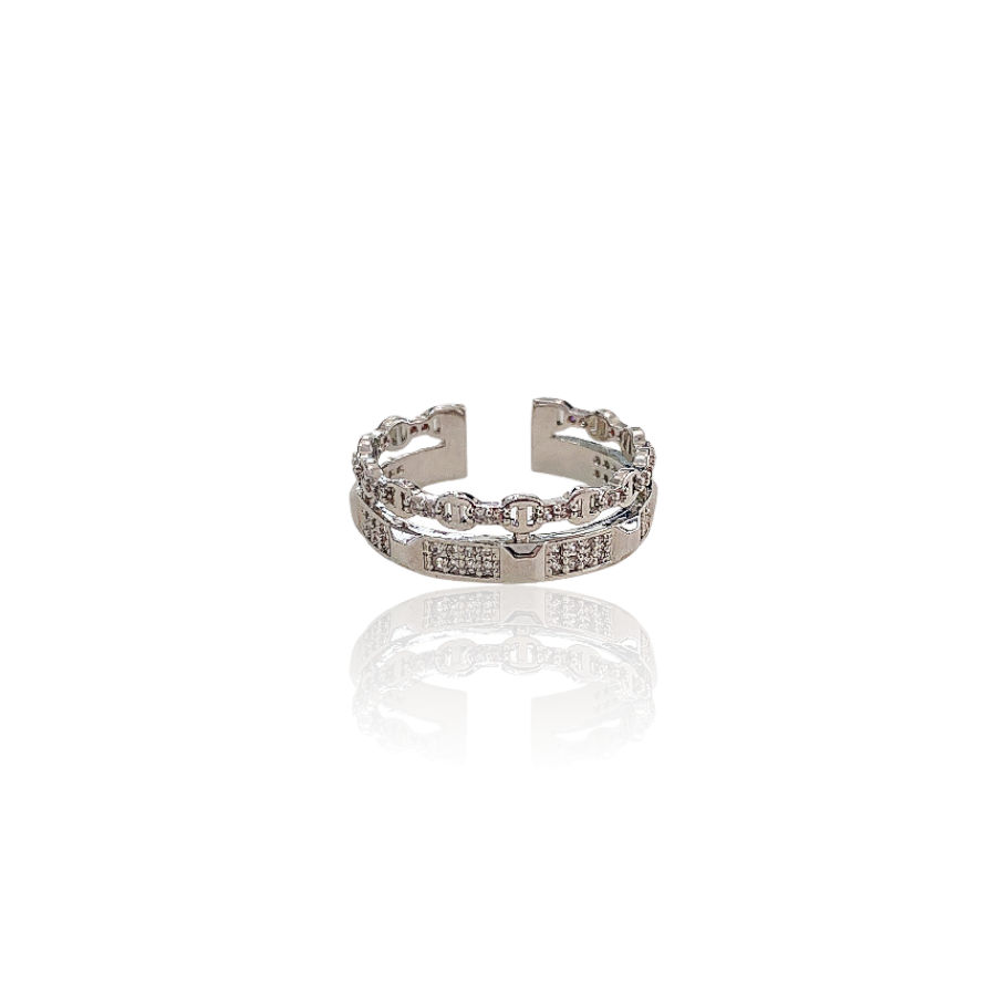 Double Creative Pattern Adjustable Ring
