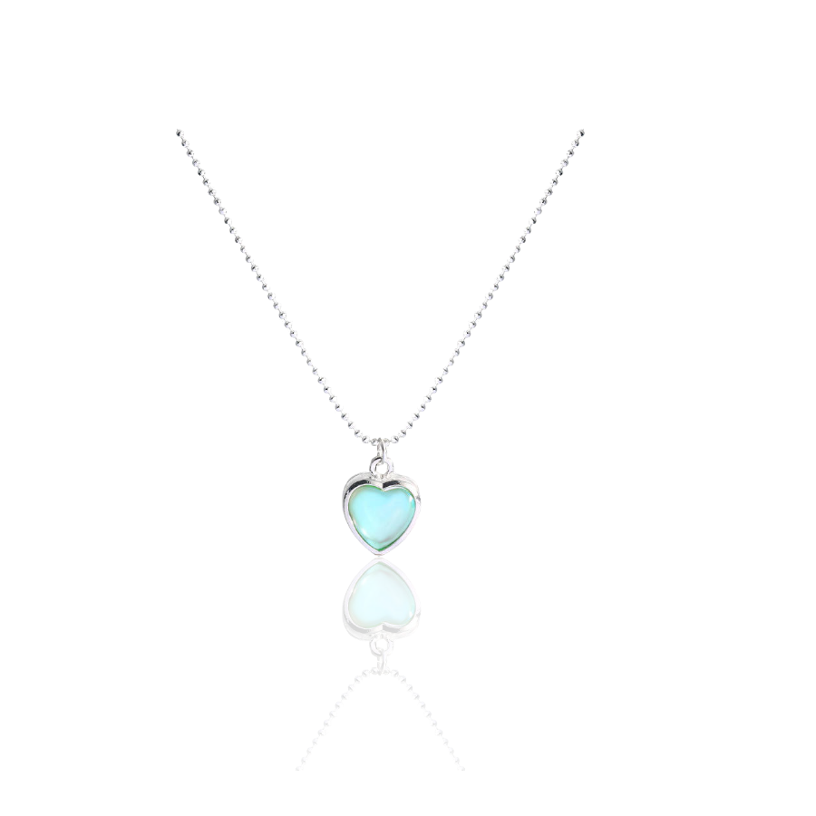 Shiny Ocean Grean Pendant Necklace