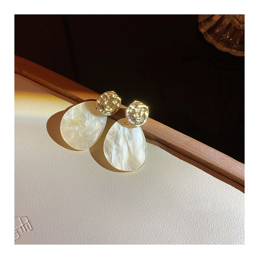 Light Drop Shaped Resin Earrings