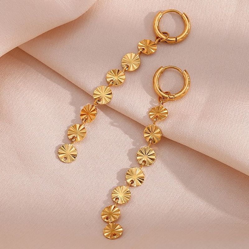 Oorbel met kwastjes in de vorm van een sneeuwvlok