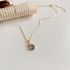 Gouden ketting met opaal charme hanger