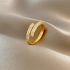 Getextureerde dubbele riem verstelbare ring