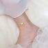 Dubbel geketende gouden LOVE charm Anklet