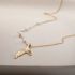 Gouden Parelsnoer Met Vissenstaart Hanger