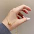 Gouden Ketting Met Candy Zircon Hanger