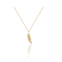 Gouden Ketting Met Veren Hanger