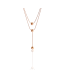 Dubbel geketende kwast ketting