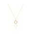 Collier met stijlvolle dubbel gedraaide ringen
