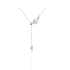 Verstelbare ketting met madeliefje hanger