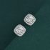 Silver Shiny Zircon Earrings