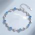 Zilveren Armband Met Blauwe Zirkonen & Harten