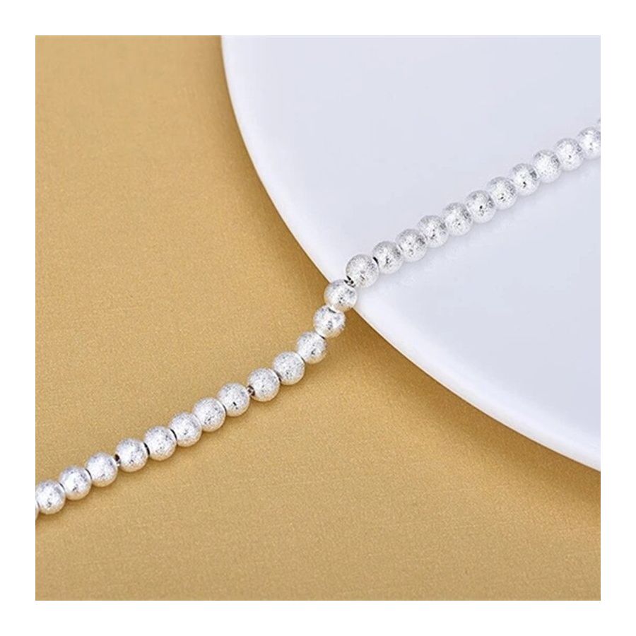 Stijlvolle zilveren balletjes armbanden