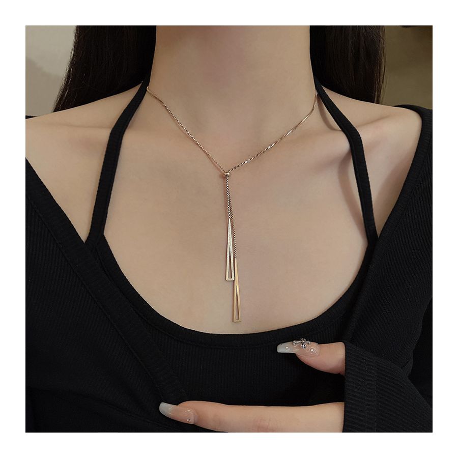 Stylish Necklace With Creative Geometrical Pendant