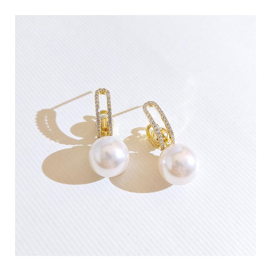 Pearl Drop Tassel Earrings