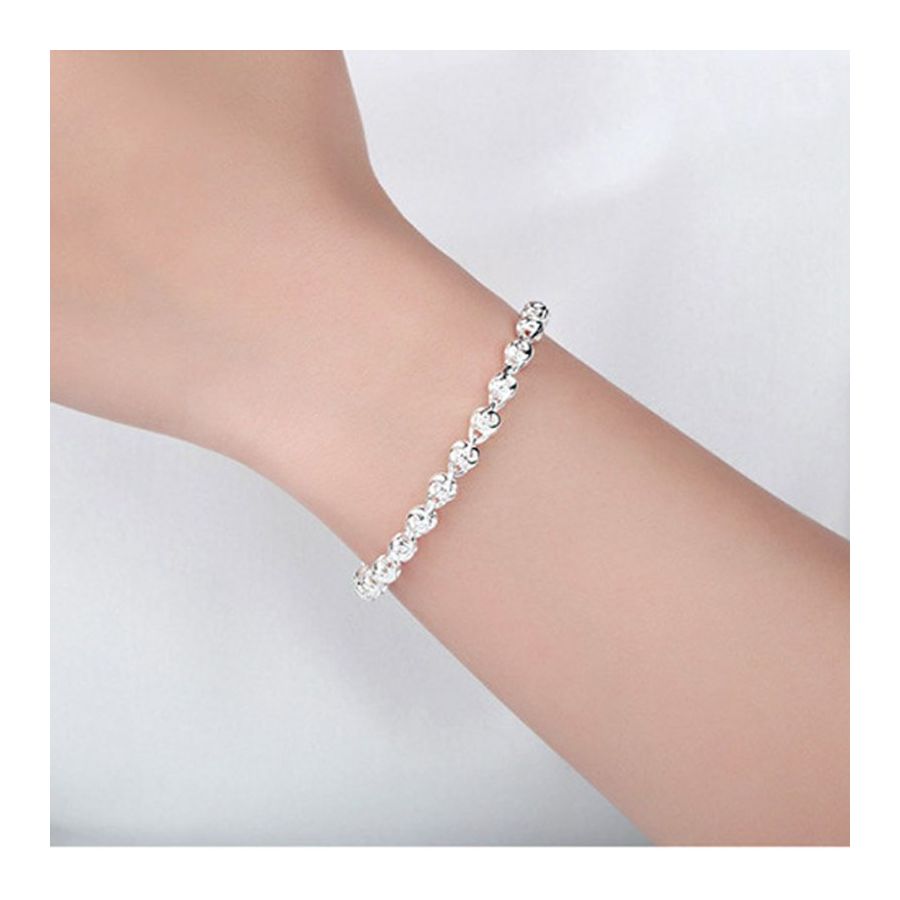 Unique Chained Silver Bracelet