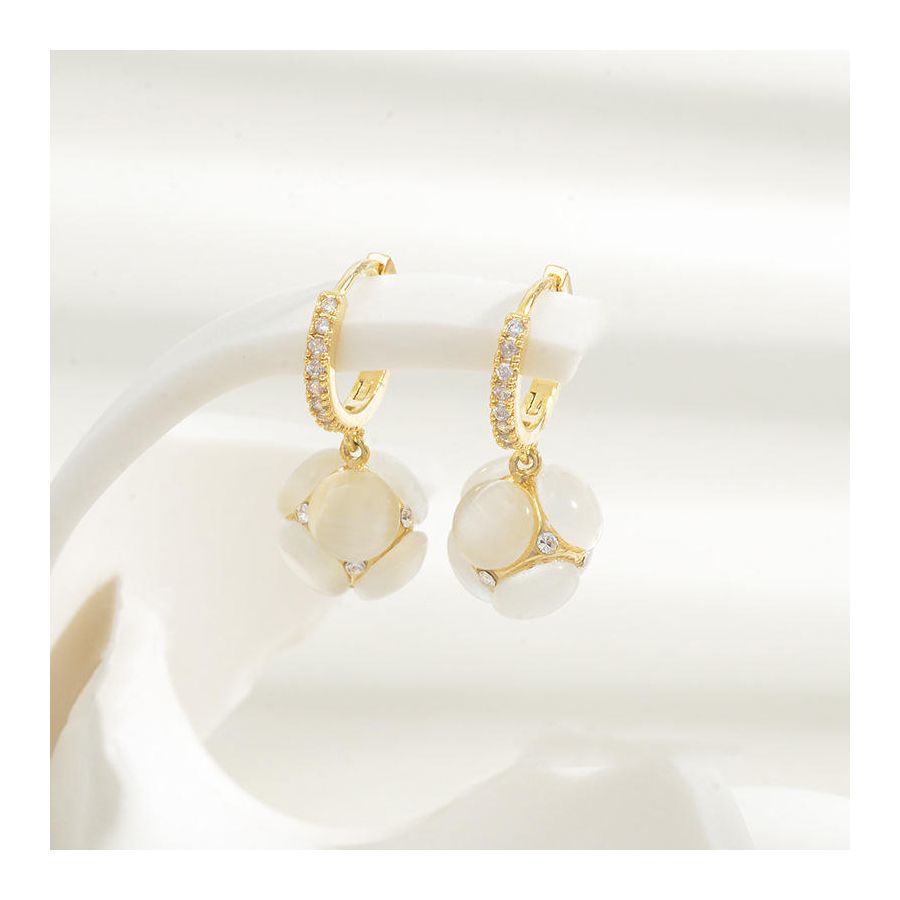 Elegent Flower Tassel Earings 