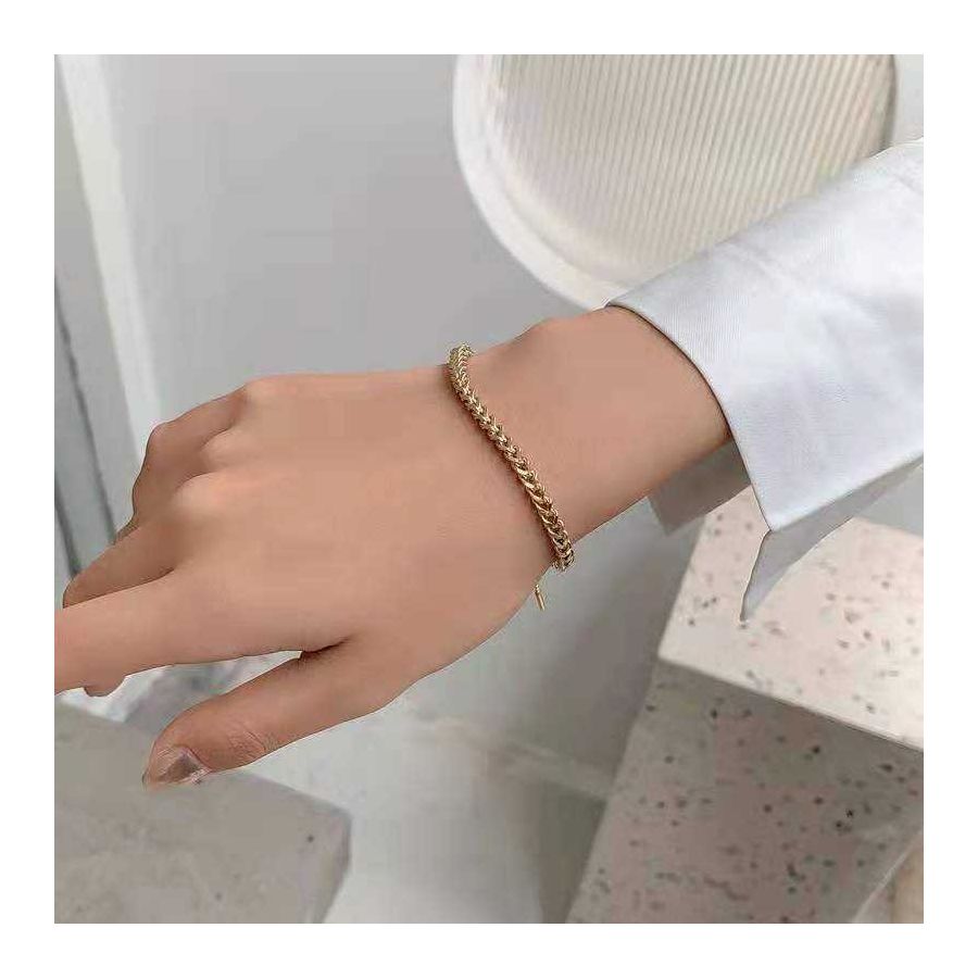 Klassieke gouden geketende armband