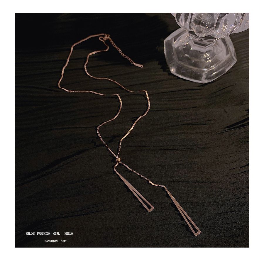 Stylish Necklace With Creative Geometrical Pendant