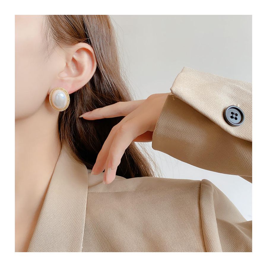 Classic Pearl Shaped Earrings