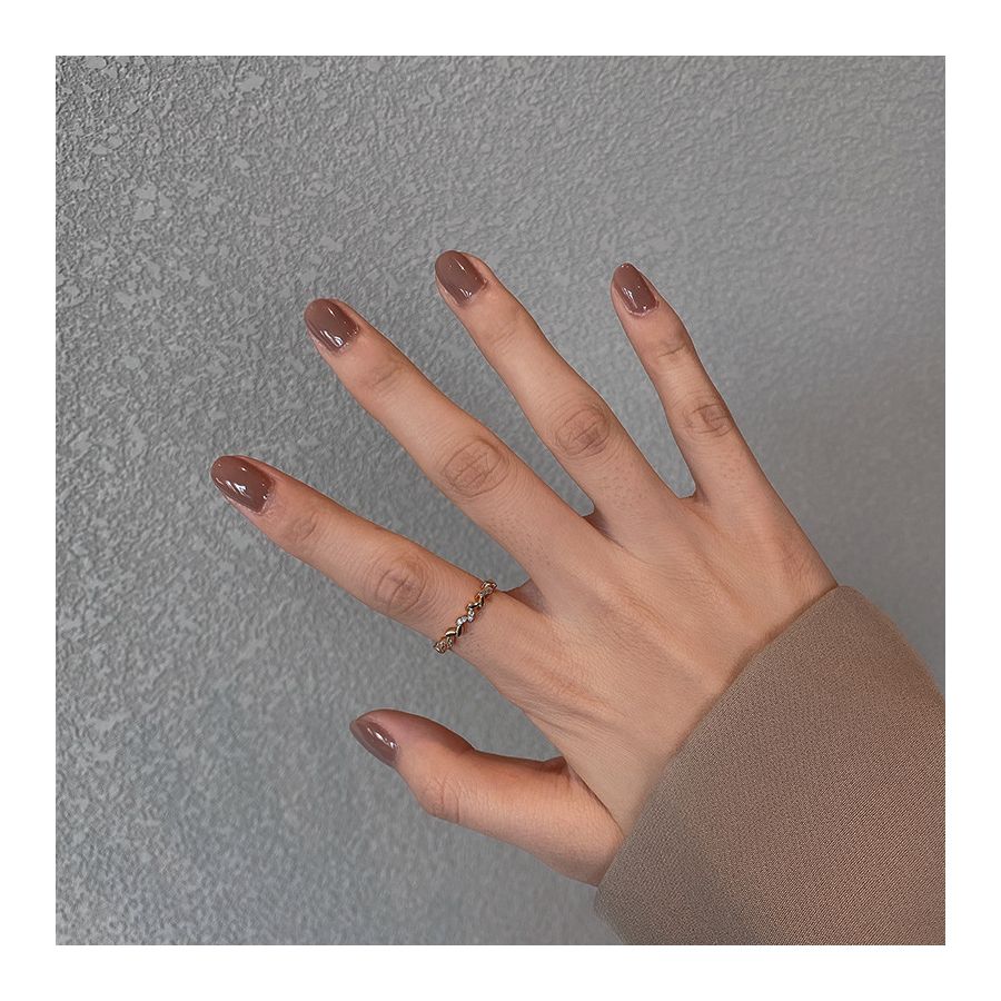 Wave Pattern Minimalist Golden Adjustable Ring