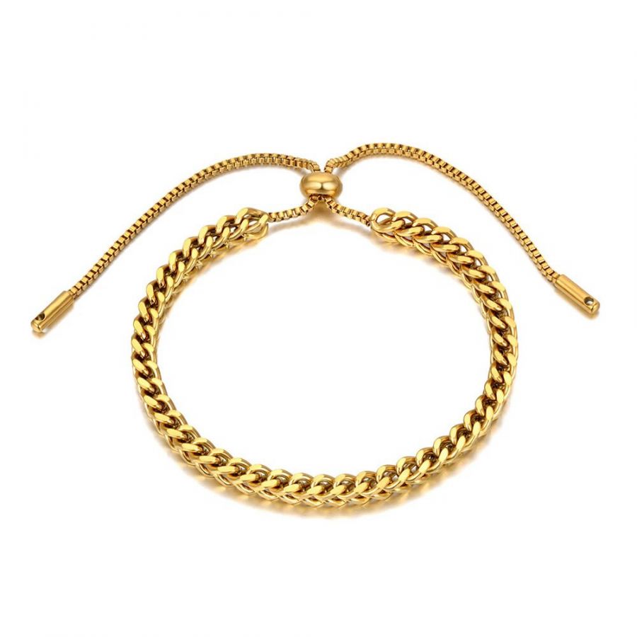 Klassieke gouden geketende armband