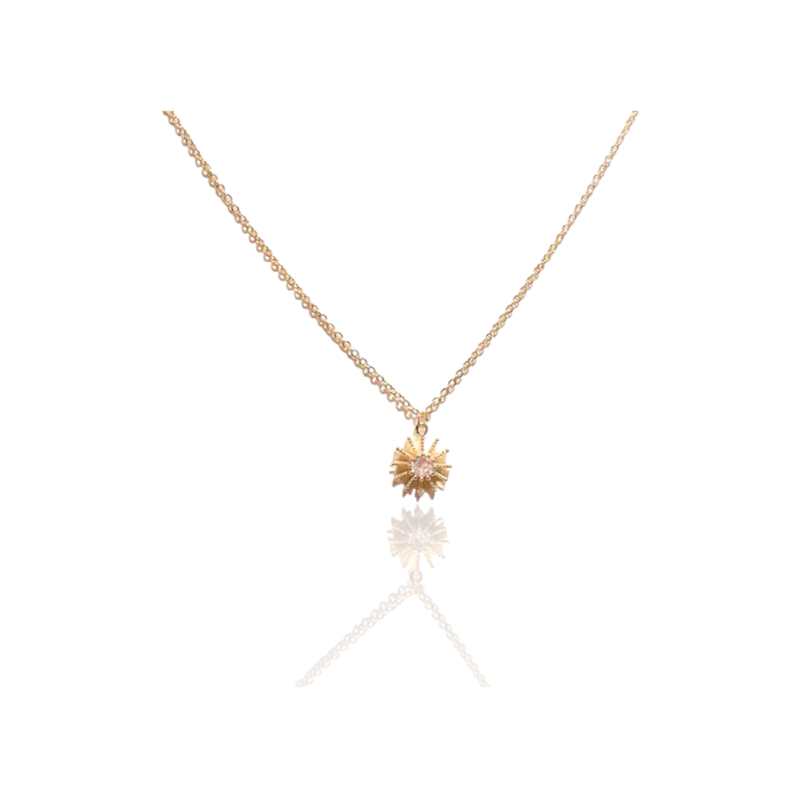 Golden Necklace With Star Pendant