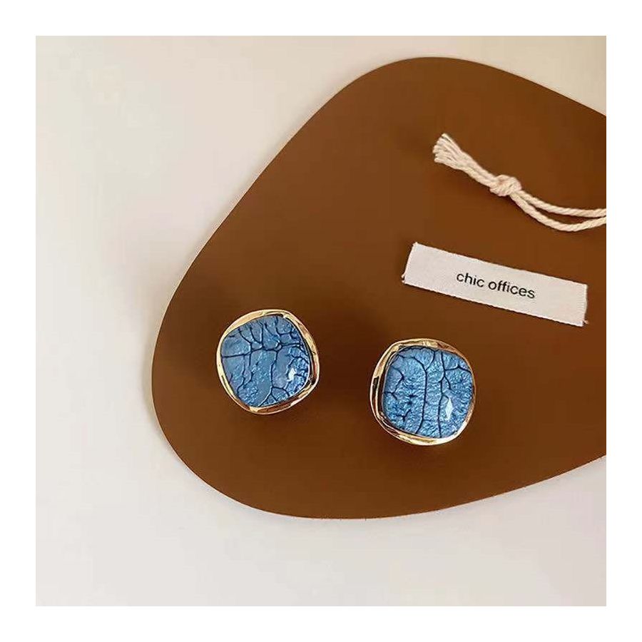 Blue Prominent Stoned Earrings