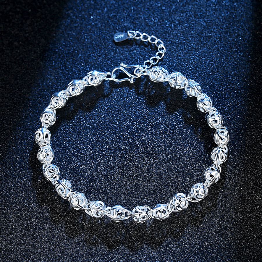 Unique Chained Silver Bracelet