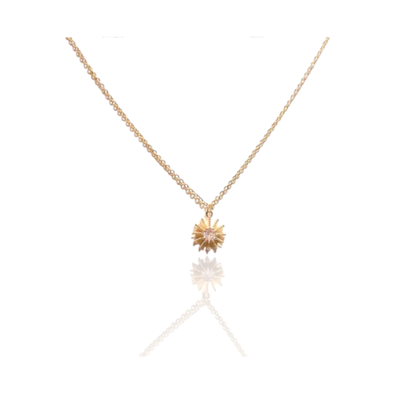 Golden Necklace With Star Pendant