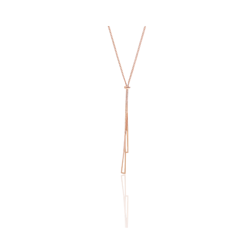 Stijlvolle ketting met creatieve geometrische hanger