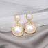 Pearl White Tassel Earrings