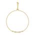 Gouden Armband Met Zircon Loops