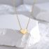 Gouden Ketting Met Geometrische Harthanger