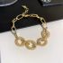 Gouden Armband Met Mesh Loops