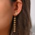 Snowflake Shape Tassel Chain Earring