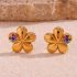 Colorful Zircon Flower Stud Earrings