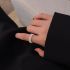 Double Row Golden Pearl Adjustable Ring