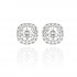 Silver Shiny Zircon Earrings