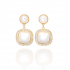 Pearl White Tassel Earrings