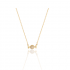 Gouden Ketting Met Candy Zircon Hanger