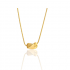 Gouden Collier Met Trendy Gedraaide hanger
